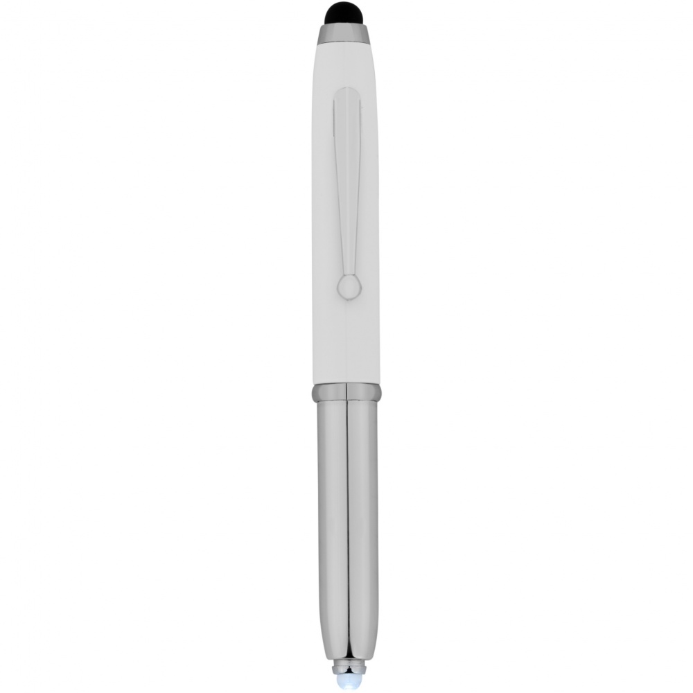Logo trade promotional giveaways picture of: Xenon stylus ballpoint pen with LED light