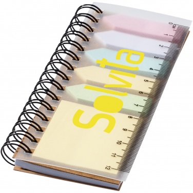 Logotrade promotional merchandise image of: Spinner spiral notebook with coloured sticky notes