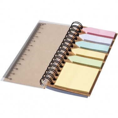 Logotrade business gift image of: Spinner spiral notebook with coloured sticky notes