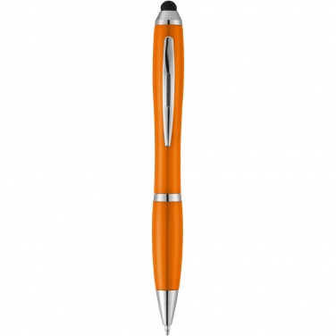Logotrade promotional item image of: Nash stylus ballpoint pen with coloured grip