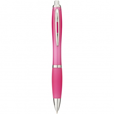 Logo trade promotional merchandise picture of: Nash ballpoint pen coloured barrel and grip