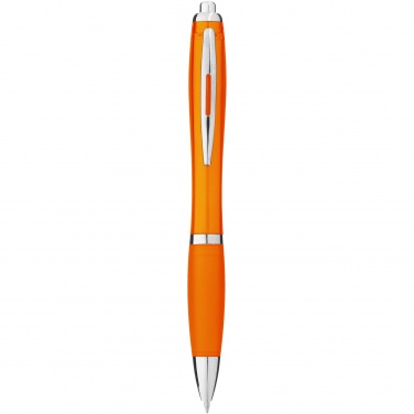 Logo trade promotional products picture of: Nash ballpoint pen coloured barrel and grip