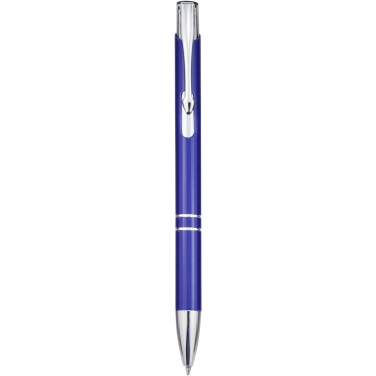 Logotrade promotional giveaways photo of: Moneta aluminium click ballpoint pen (blue ink)