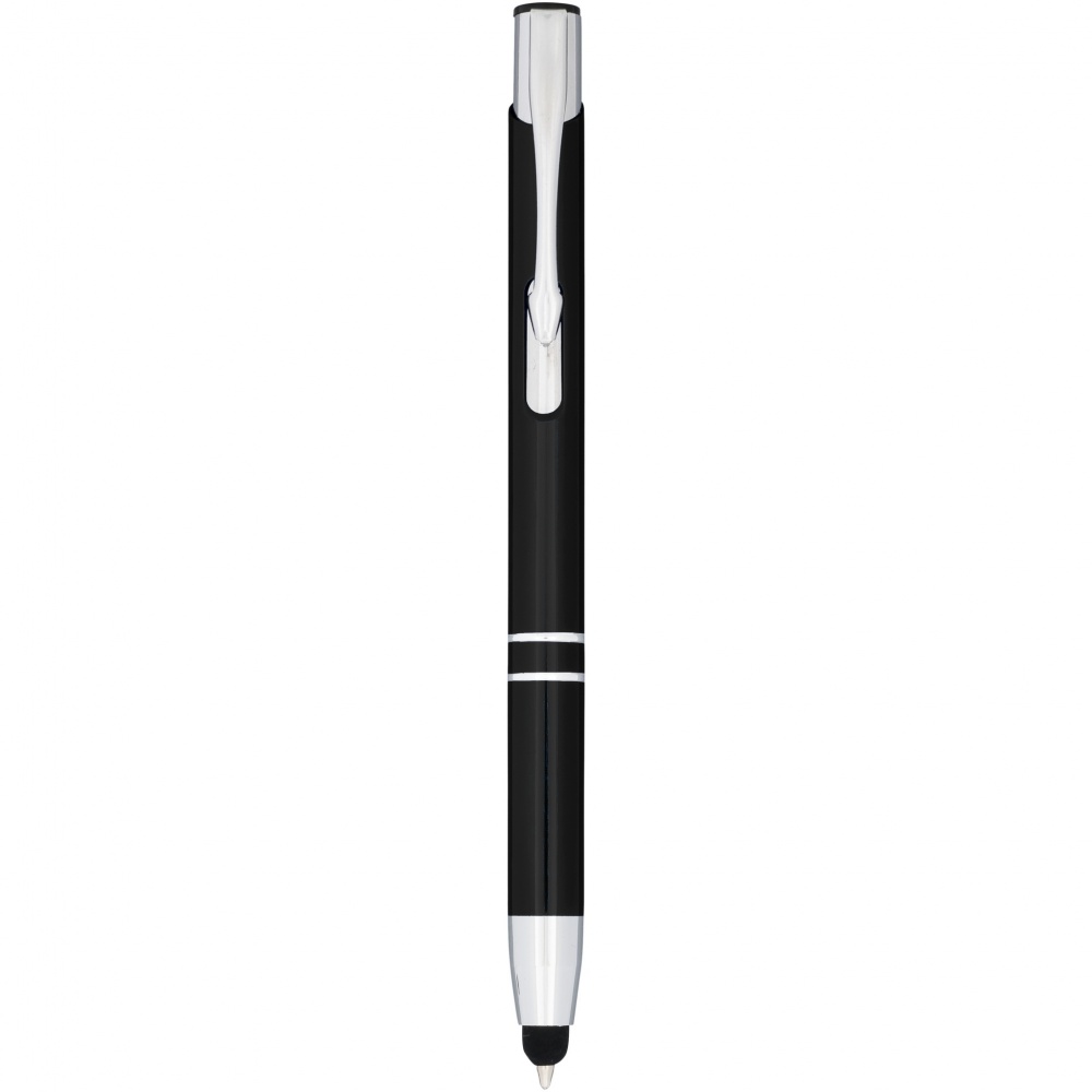Logo trade promotional products picture of: Moneta anodized aluminium click stylus ballpoint pen
