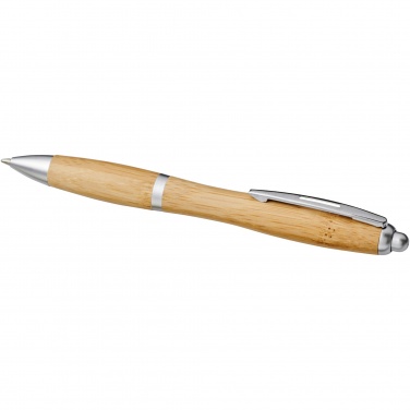 Logo trade advertising products image of: Nash bamboo ballpoint pen