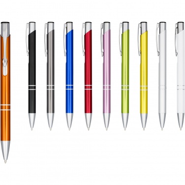Logotrade advertising products photo of: Moneta anodized aluminium click ballpoint pen