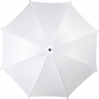 Logo trade business gift photo of: Kyle 23" auto open umbrella wooden shaft and handle