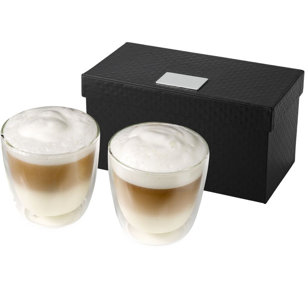 Logotrade advertising products photo of: Boda 2-piece glass coffee cup set