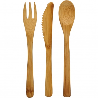 Logotrade promotional giveaway image of: Celuk bamboo cutlery set