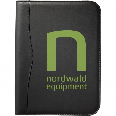 Logo trade promotional items image of: Ebony A4 zippered portfolio