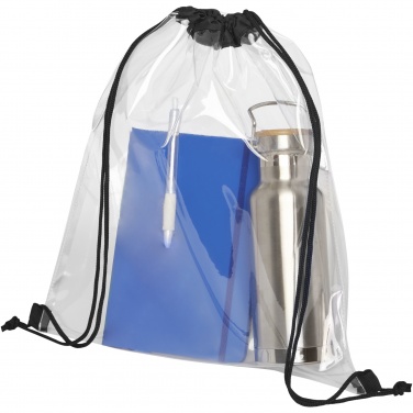 Logotrade promotional giveaway picture of: Lancaster transparent drawstring bag 5L