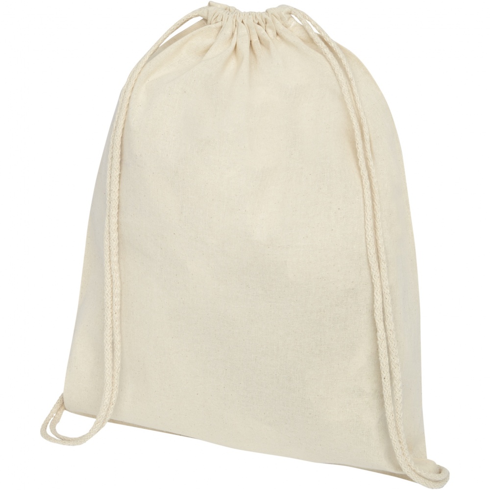 Logotrade promotional giveaway picture of: Oregon 100 g/m² cotton drawstring bag 5L