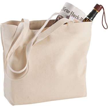 Logotrade corporate gifts photo of: Ningbo 320 g/m² zippered cotton tote bag 15L