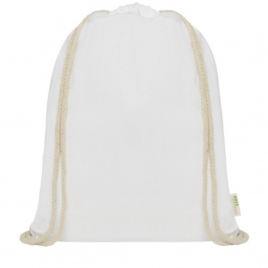 Logotrade promotional giveaway picture of: Orissa 100 g/m² organic cotton drawstring bag 5L
