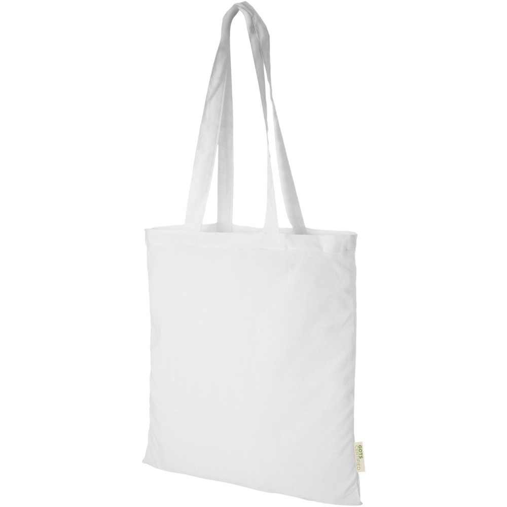 Logotrade promotional gift picture of: Orissa 100 g/m² organic cotton tote bag 7L