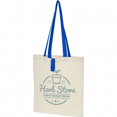 Logo trade corporate gifts image of: Nevada 100 g/m² cotton foldable tote bag 7L