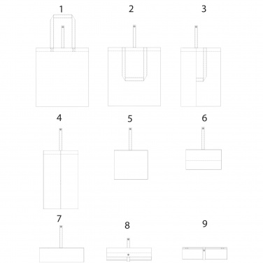 Logotrade advertising product image of: Nevada 100 g/m² cotton foldable tote bag 7L