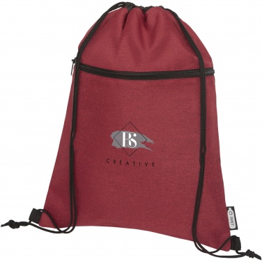Logo trade promotional gift photo of: Ross RPET drawstring bag 5L
