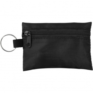 Logo trade promotional giveaways image of: Valdemar 16-piece first aid keyring pouch