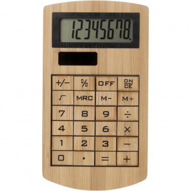 Logo trade corporate gift photo of: Eugene calculator made of bamboo