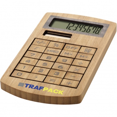 Logotrade promotional items photo of: Eugene calculator made of bamboo