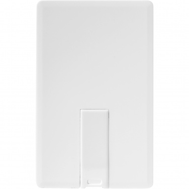 Logo trade promotional merchandise photo of: Slim card-shaped 4GB USB flash drive