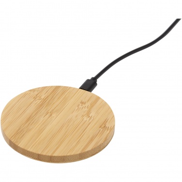 Logo trade business gift photo of: Essence 5W bamboo wireless charging pad