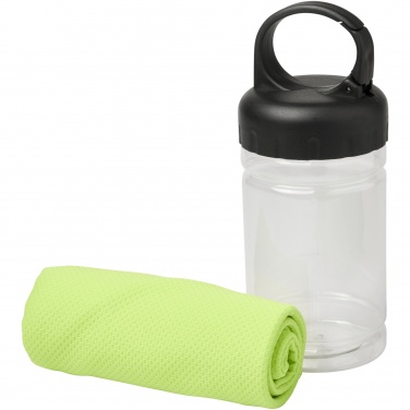 Logo trade advertising product photo of: Remy cooling towel in PET container