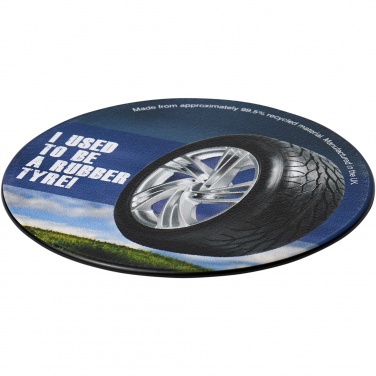 Logo trade corporate gifts picture of: Brite-Mat® round coaster with tyre material