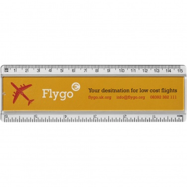 Logotrade promotional product picture of: Ellison 15 cm plastic insert ruler