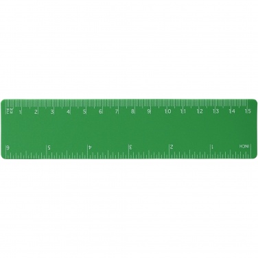 Logo trade promotional gifts image of: Rothko 15 cm plastic ruler