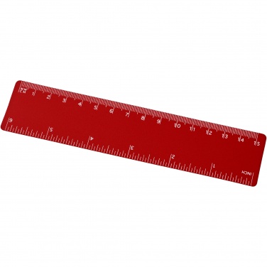 Logo trade business gift photo of: Rothko 15 cm plastic ruler