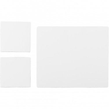 Logotrade promotional giveaway image of: Q-Mat® mouse mat and coaster set combo 3