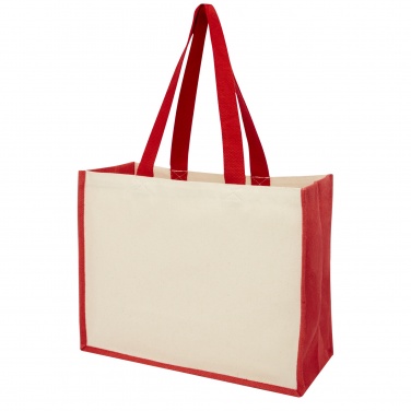 Logotrade promotional products photo of: Varai 320 g/m² canvas and jute shopping tote bag 23L