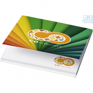 Logo trade corporate gift photo of: Sticky-Mate® soft cover squared sticky notes 75x75mm