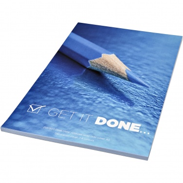 Logo trade promotional products image of: Desk-Mate® A5 notepad wrap over cover