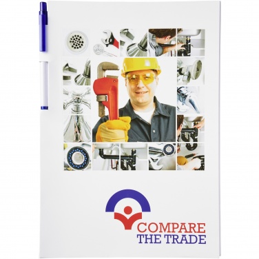 Logo trade promotional gift photo of: Essential conference pack A4 notepad and pen