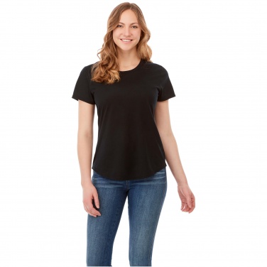 Logo trade corporate gifts picture of: Jade short sleeve women's GRS recycled t-shirt