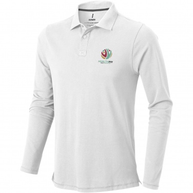 Logo trade promotional gift photo of: Oakville long sleeve men's polo