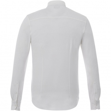 Logo trade promotional merchandise image of: Bigelow long sleeve men's pique shirt