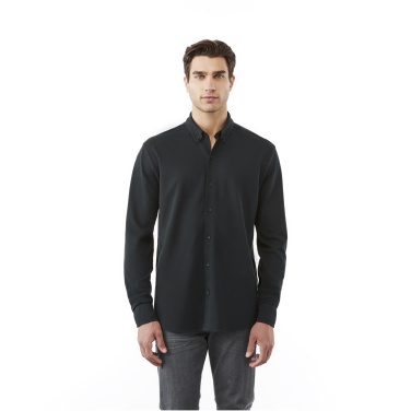 Logo trade promotional merchandise picture of: Bigelow long sleeve men's pique shirt
