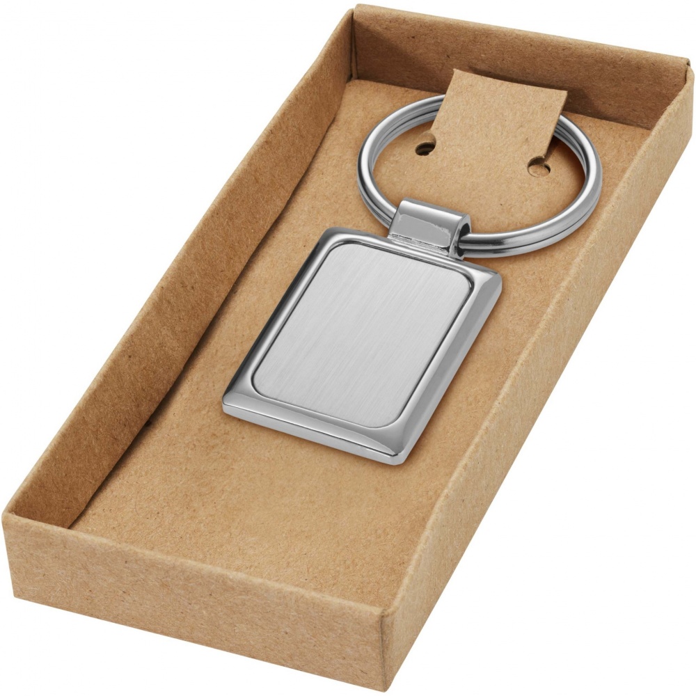 Logotrade promotional items photo of: Sergio rectangular metal keychain