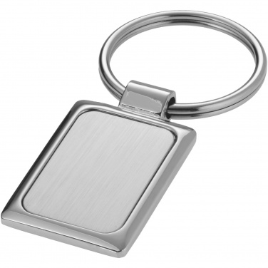 Logo trade corporate gifts image of: Sergio rectangular metal keychain