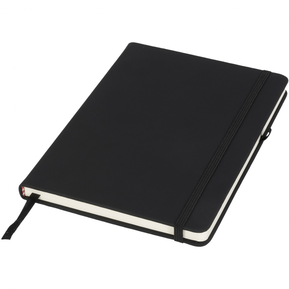 Logo trade corporate gift photo of: Noir medium notebook