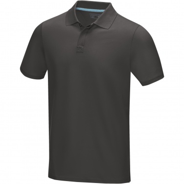 Logo trade promotional merchandise image of: Graphite short sleeve men’s organic polo