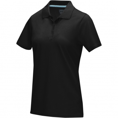 Logo trade promotional merchandise picture of: Graphite short sleeve women’s organic polo