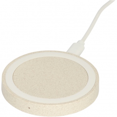 Logo trade advertising product photo of: Naka 5W wheat straw wireless charging pad