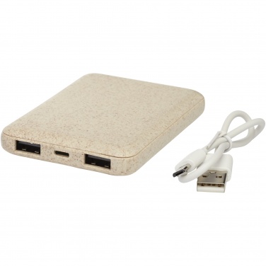 Logotrade advertising products photo of: Asama 5000 mAh wheat straw power bank