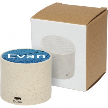 Logotrade advertising product image of: Kikai wheat straw Bluetooth® speaker
