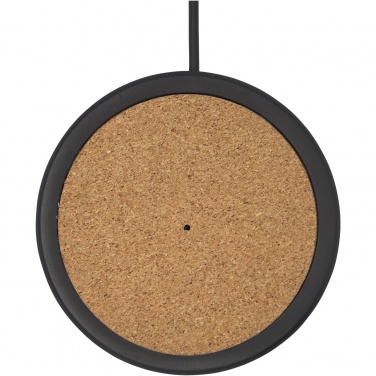 Logotrade promotional item picture of: Kivi 10W limestone/cork wireless charging pad